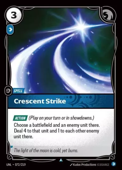 Crescent Strike - UNL-072 - Unleashed - Riftbound card