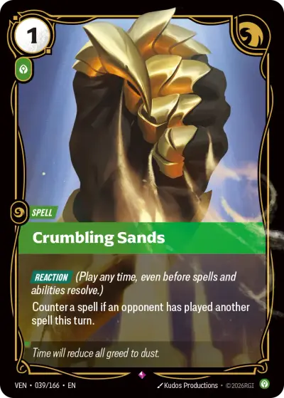 Crumbling Sands VEN-039 Vendetta Riftbound card