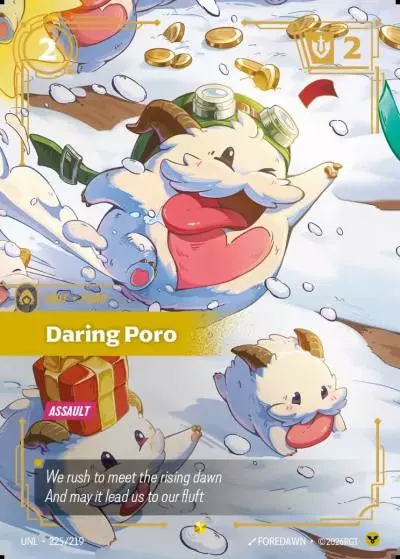 Daring Poro - UNL-225 - Unleashed - Riftbound card