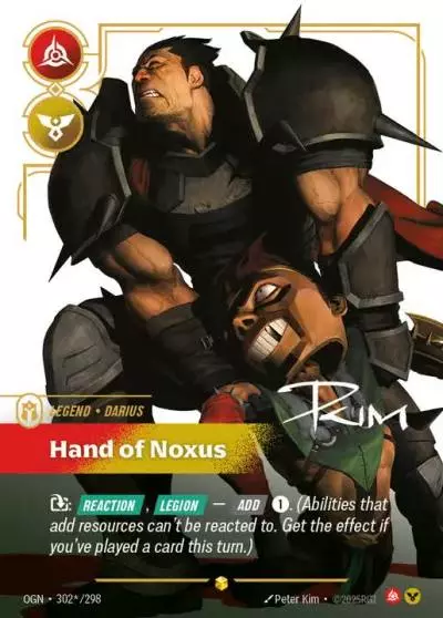 Darius Hand of Noxus - OGN-302s - Origins - Riftbound card