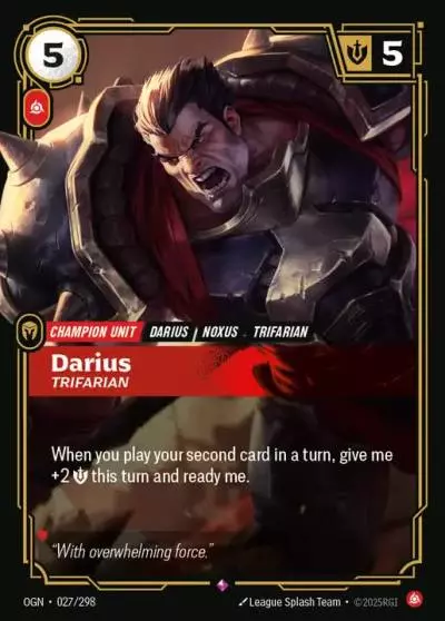 Daruis Trifarian - OGN-027 - Origins - Riftbound card