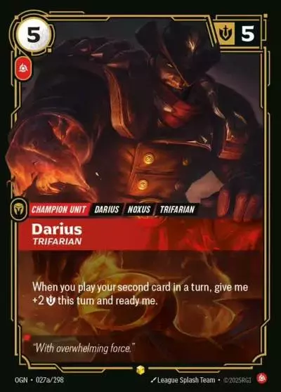 Daruis Trifarian - OGN-027a - Origins - Riftbound card