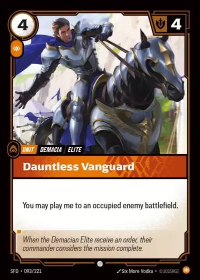 Dauntless Vanguard - SFD-093 - Spiritforged - Riftbound card