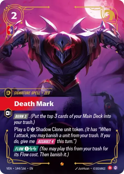 Death Mark VEN-144 Vendetta Riftbound card