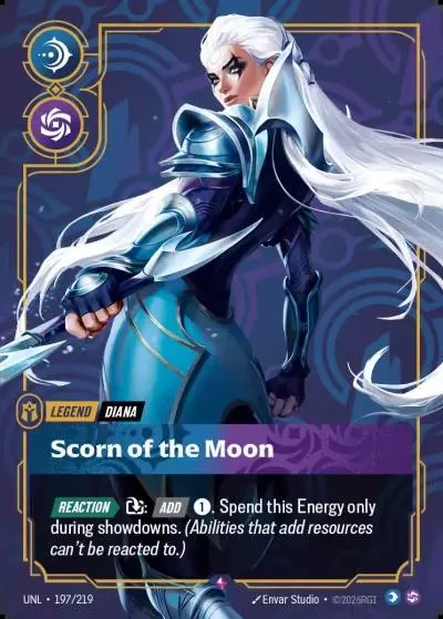 Diana, Scorn of the Moon - UNL-197 - Unleashed - Riftbound card