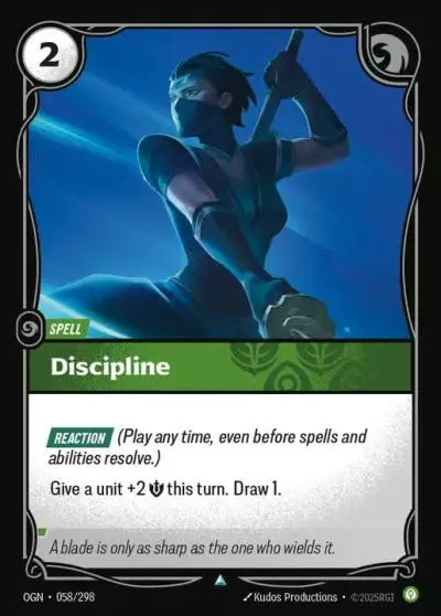 Discipline - OGN-058 - Origins - Riftbound card