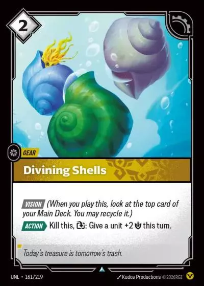 Divining Shells - UNL-161 - Unleashed - Riftbound card