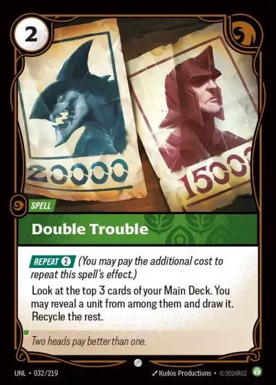 Double Trouble - UNL-032 - Unleashed - Riftbound card