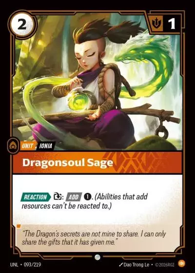 Dragonsoul Sage - UNL-093 - Unleashed - Riftbound card