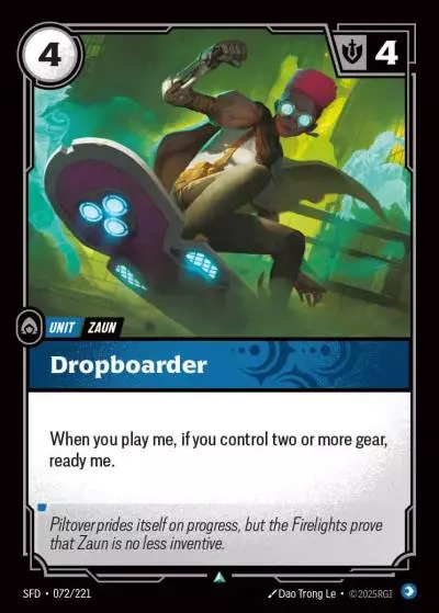 Dropboarder - SFD-072 - Spiritforged - Riftbound card