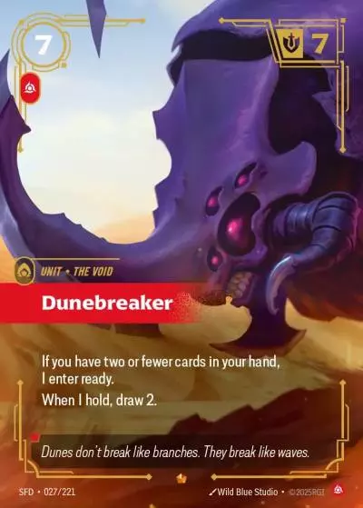 Dunebreaker - SFD-027 - Spiritforged - Riftbound card