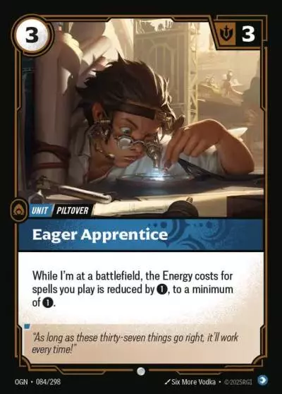 Eager Apprentice - OGN-084 - Origins - Riftbound card