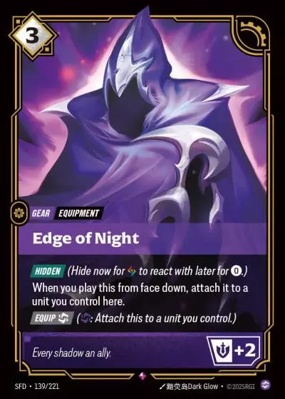 Edge of Night - SFD-139 - Spiritforged - Riftbound card
