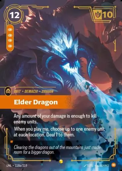 Elder Dragon - UNL-118a - Unleashed - Riftbound card