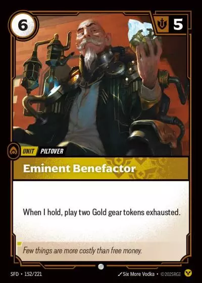 Eminent Benefactor - SFD-152 - Spiritforged - Riftbound card