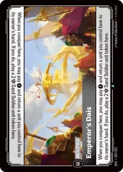 Emperor’s Dais - SFD-207 - Spiritforged - Riftbound card