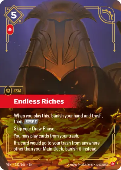Endless Riches VEN-022 Vendetta Riftbound card