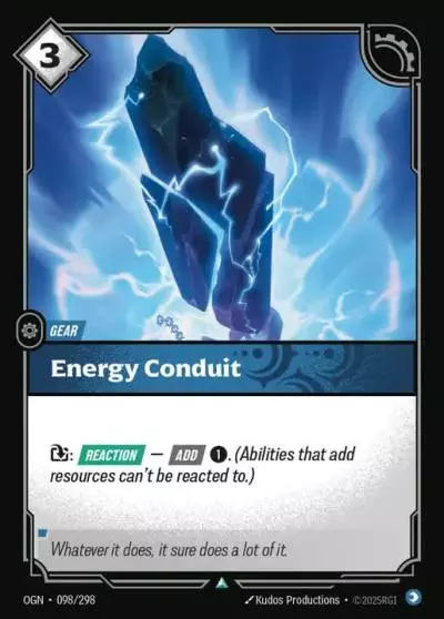 Energy Conduit - OGN-098 - Origins - Riftbound card