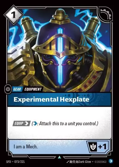 Experimental Hexplate - SFD-073 - Spiritforged - Riftbound card