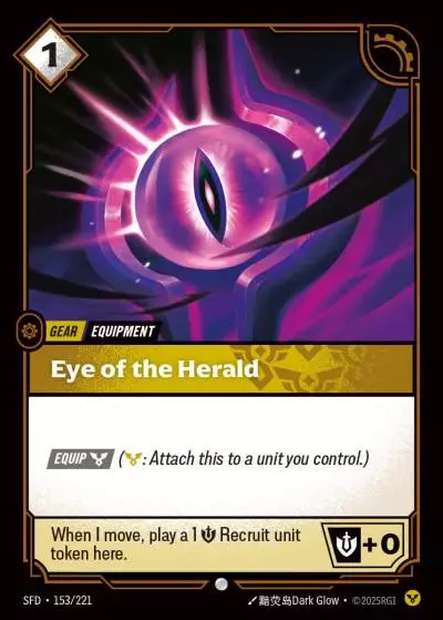 Eye of the Herald - SFD-153 - Spiritforged - Riftbound card
