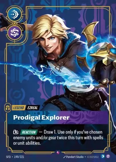 Ezreal, Prodigal Explorer - SFD-199 - Spiritforged - Riftbound card