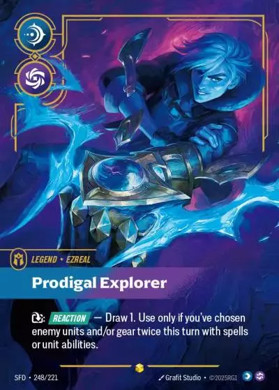 Ezreal, Prodigal Explorer - SFD-248 - Spiritforged - Riftbound card