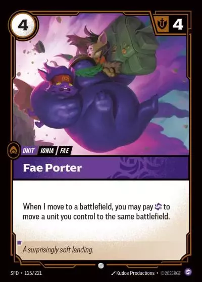 Fae Porter - SFD-125 - Spiritforged - Riftbound card