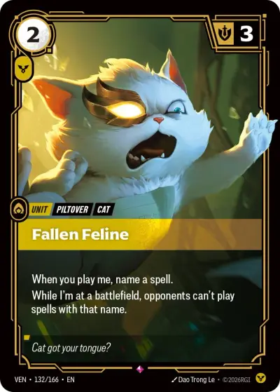 Fallen Feline VEN-132 Vendetta Riftbound card