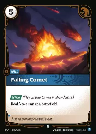 Falling Comet - OGN-085 - Origins - Riftbound card