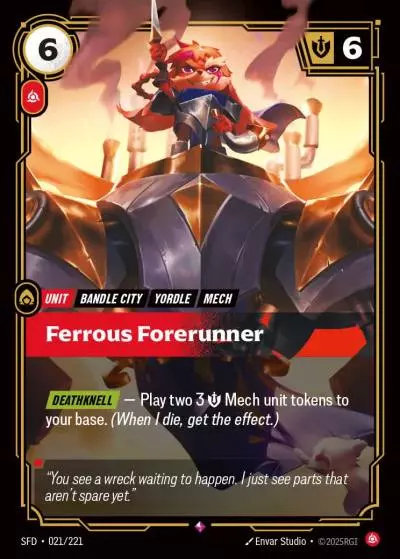 Ferrous Forerunner - SFD-021 - Spiritforged - Riftbound card