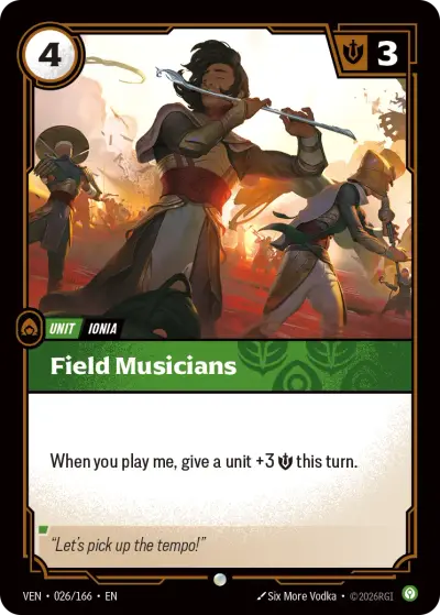 Field Musicians VEN-026 Vendetta Riftbound card