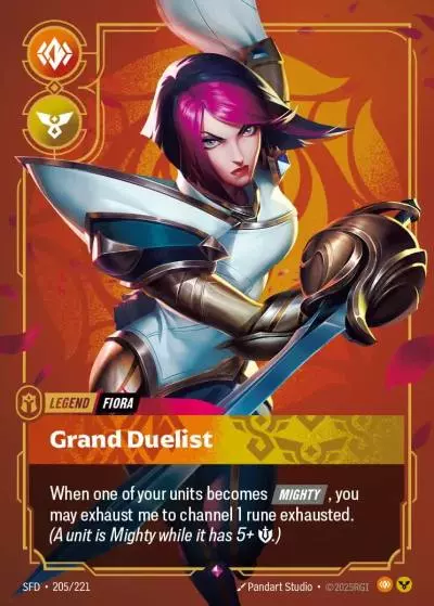 Fiora, Grand Duelist - SFD-205 - Spiritforged - Riftbound card