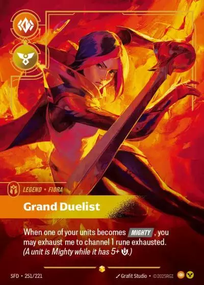 Fiora, Grand Duelist - SFD-251 - Spiritforged - Riftbound card