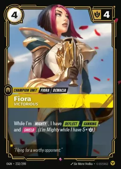 Fiora Victorious - OGN-232 - Origins - Riftbound card