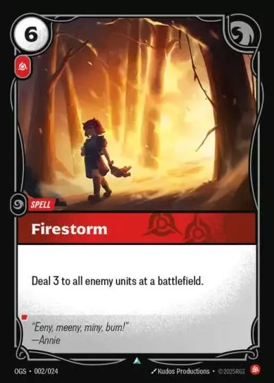 Firestorm - OGS-002 - Proving Grounds - Riftbound card