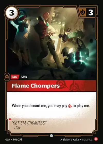 Flame Chompers - OGN-006 - Origins - Riftbound card