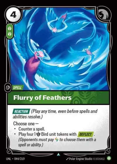 Flurry of Feathers - UNL-044 - Unleashed - Riftbound card