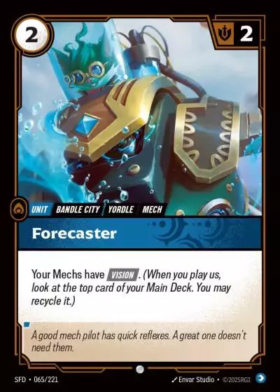 Forecaster - SFD-065 - Spiritforged - Riftbound card