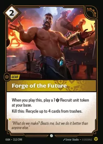 Forge of the Future - OGN-212 - Origins - Riftbound card
