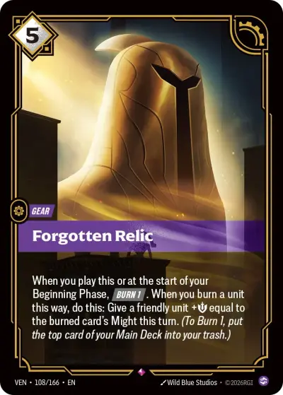 Forgotten Relic VEN-108 Vendetta Riftbound card