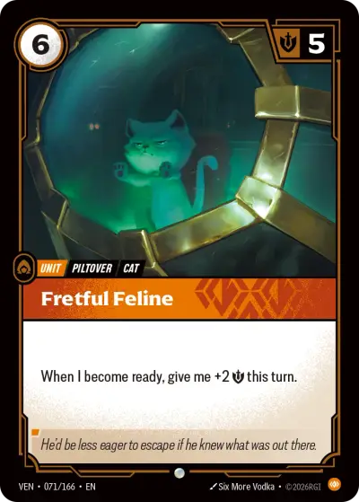 Fretful Feline VEN-071 Vendetta Riftbound card