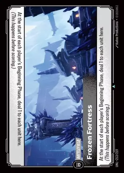Frozen Fortress - UNL-212 - Unleashed - Riftbound card