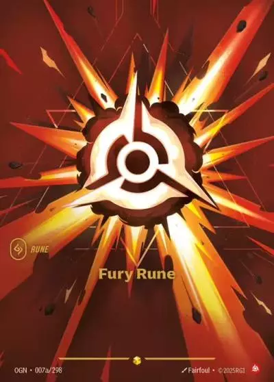 Fury Rune - OGN-007a - Origins - Riftbound card