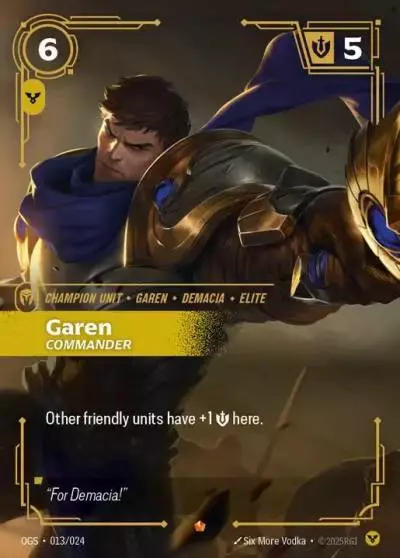 Garen Commander - OGS-013 - Proving Grounds - Riftbound card
