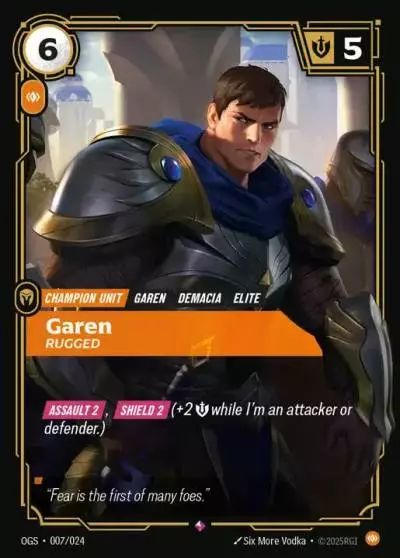 Garen Rugged - OGS-007 - Proving Grounds - Riftbound card