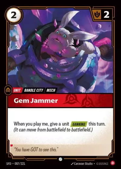 Gem Jammer - SFD-007 - Spiritforged - Riftbound card