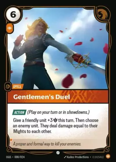 Gentlemen's Duel - OGS-008 - Proving Grounds - Riftbound card
