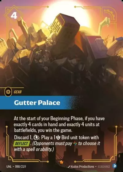 Gutter Palace - UNL-088 - Unleashed - Riftbound card