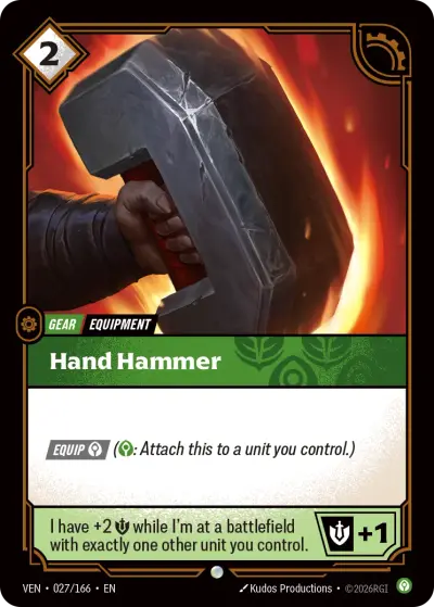 Hand Hammer VEN-027 Vendetta Riftbound card