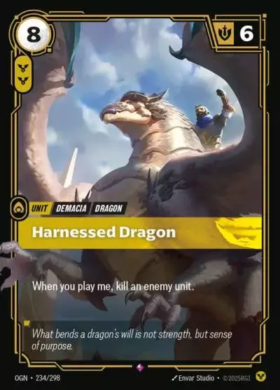 Harnessed Dragon - OGN-234 - Origins - Riftbound card